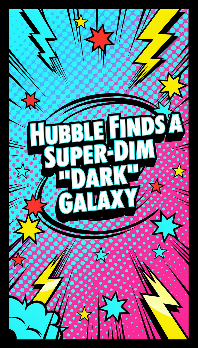 Hubble Finds a Super-Dim “Dark” Galaxy