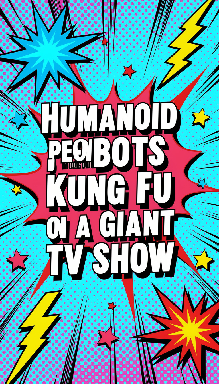 Humanoid Robots Perform Kung Fu on a Giant TV Show