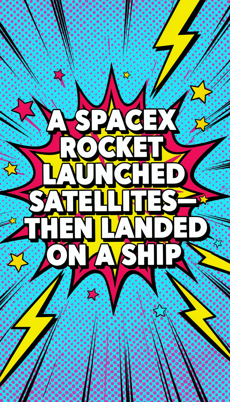 A SpaceX Rocket Launched Satellites—Then Landed on a Ship