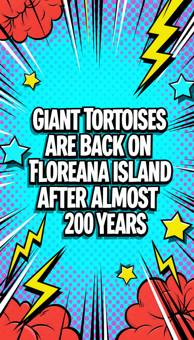 Giant Tortoises Are Back on Floreana Island After Almost 200 Years