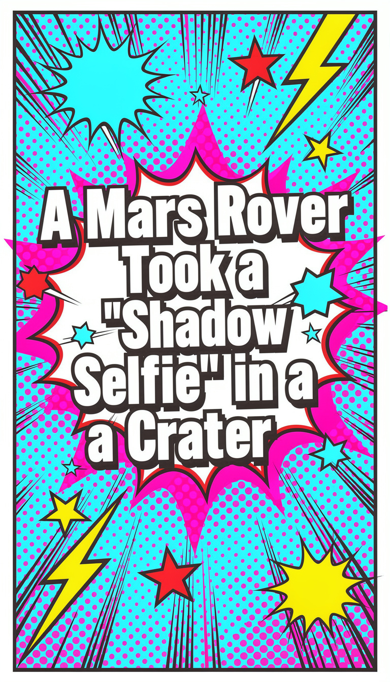 A Mars Rover Took a “Shadow Selfie” in a Crater