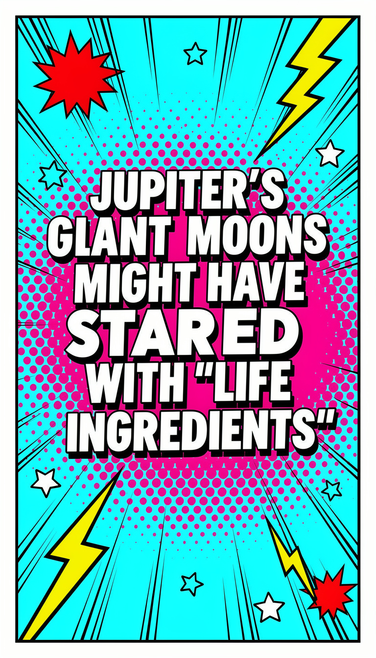 Jupiter’s Giant Moons Might Have Started with “Life Ingredients”