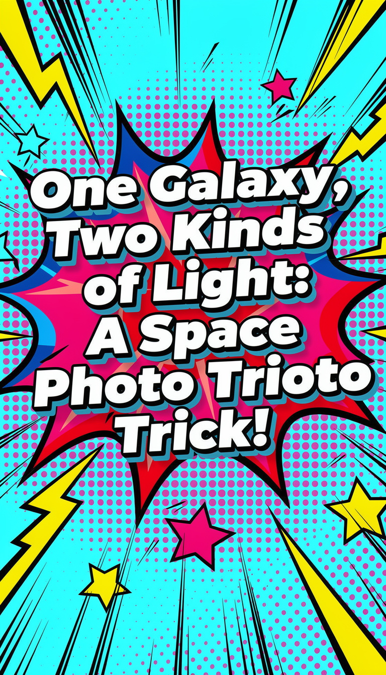 One Galaxy, Two Kinds of Light: A Space Photo Trick!