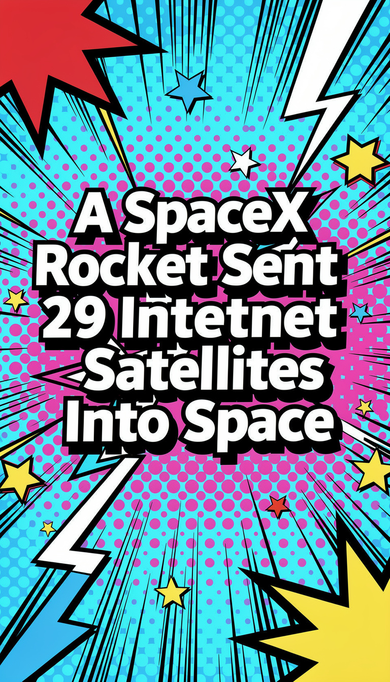 A SpaceX Rocket Sent 29 Internet Satellites Into Space