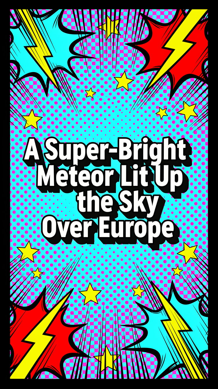 A Super-Bright Meteor Lit Up the Sky Over Europe
