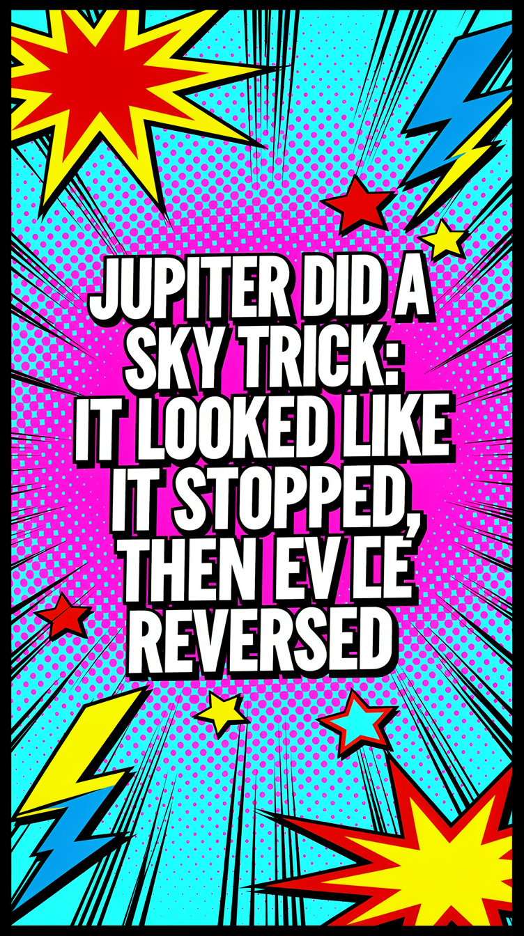 Jupiter did a sky trick: it looked like it stopped, then reversed
