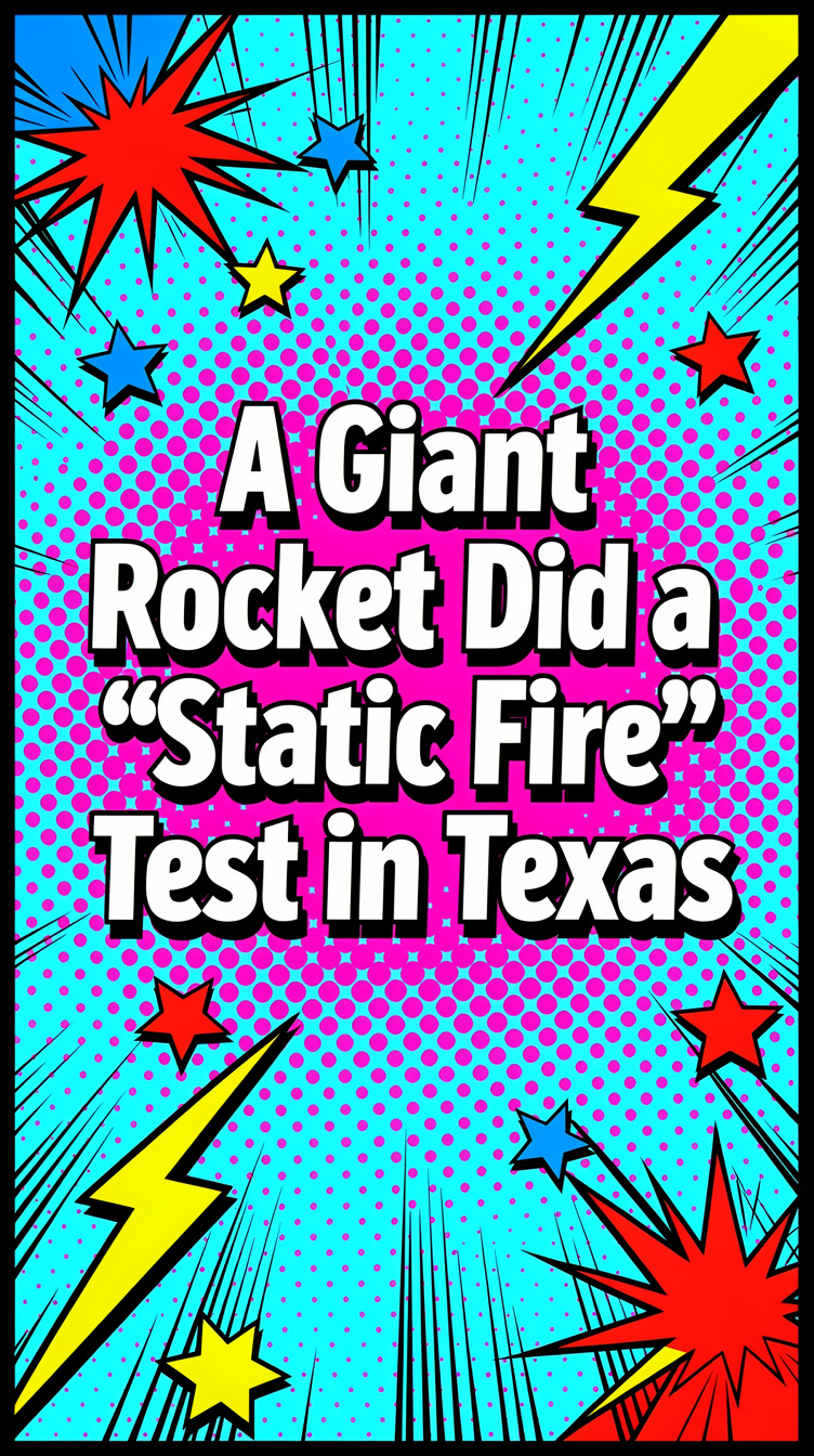 A Giant Rocket Did a “Static Fire” Test in Texas