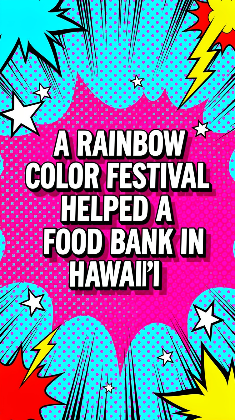 A Rainbow Color Festival Helped a Food Bank in Hawai‘i