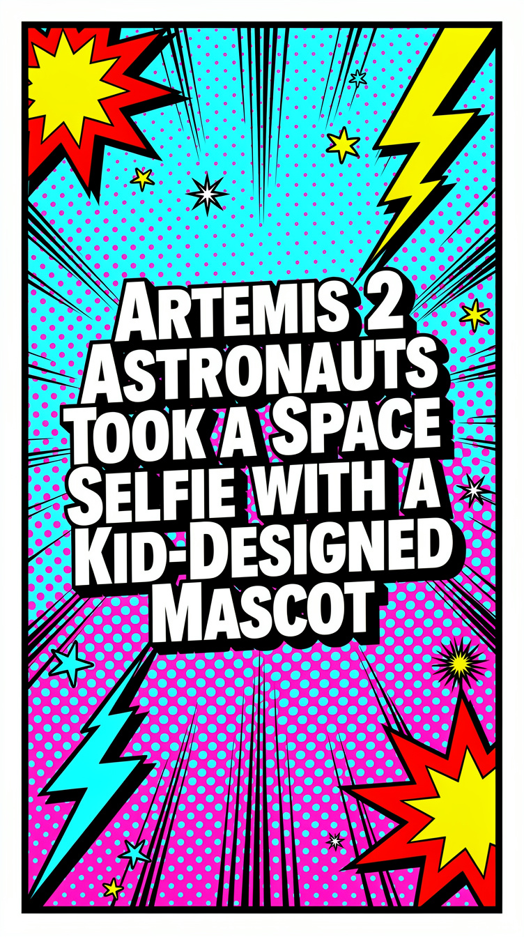 Artemis 2 Astronauts Took a Space Selfie with a Kid-Designed Mascot