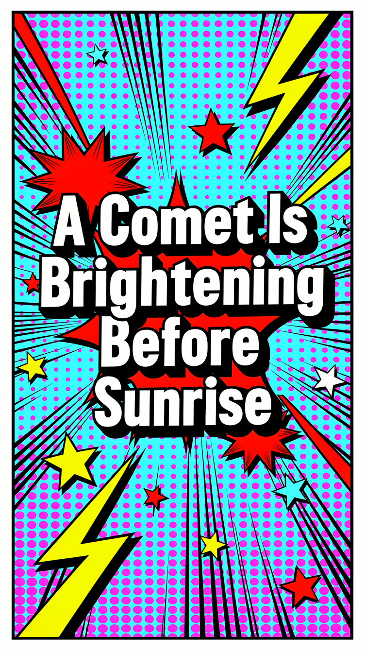 A Comet Is Brightening Before Sunrise