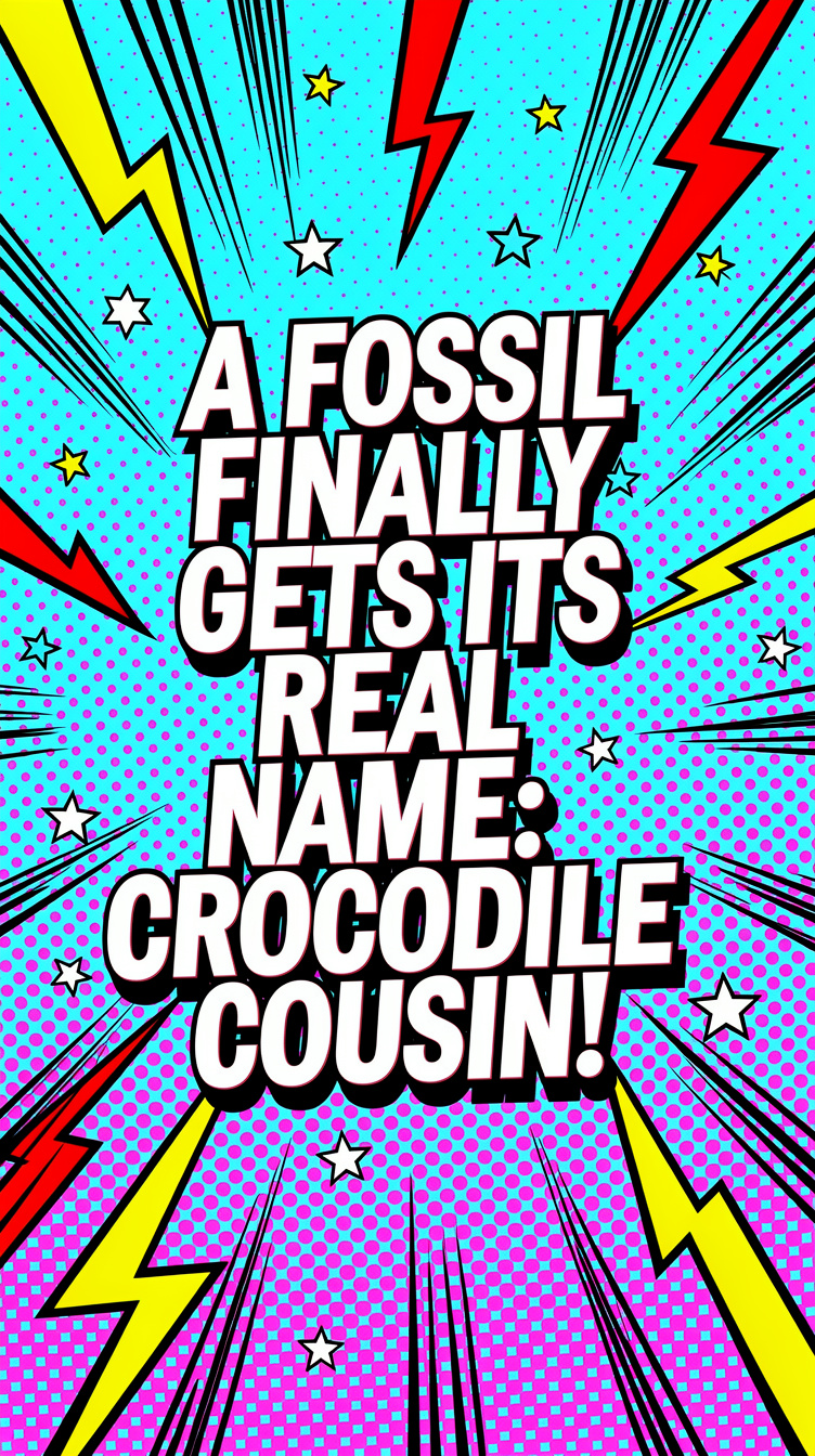 A Fossil Finally Gets Its Real Name: Crocodile Cousin!
